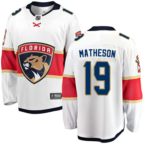 Kinder Florida Panthers Eishockey Trikot Michael Matheson #19 Breakaway Weiß Fanatics Branded Auswärts